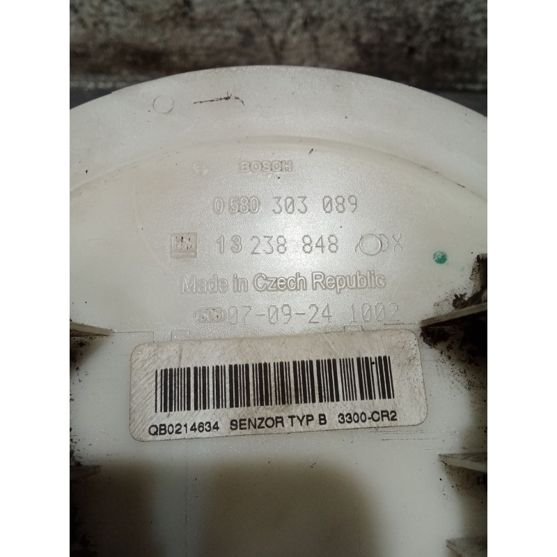 Recambio de bomba combustible para opel astra h gtc (a04) 1.9 cdti (l08) referencia OEM IAM 0580303089 13238848 07