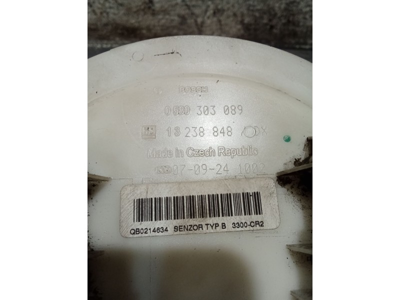 Recambio de bomba combustible para opel astra h gtc (a04) 1.9 cdti (l08) referencia OEM IAM 0580303089 13238848 07