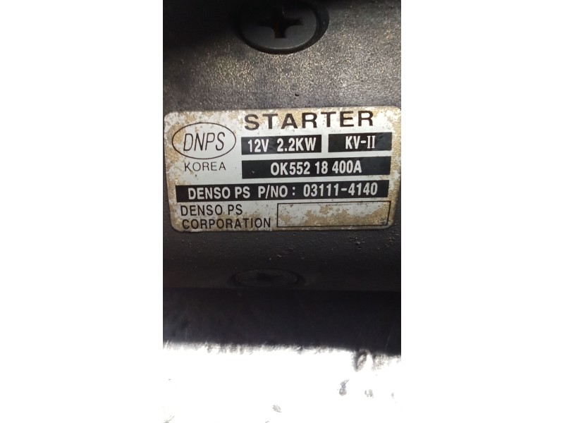 Recambio de motor arranque para kia carnival ii (gq) 2.9 crdi referencia OEM IAM   