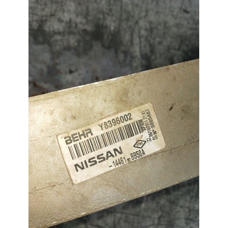 Recambio de intercooler para nissan qashqai i (j10, nj10) 1.6 dci referencia OEM IAM Y8396002 14461BB50A 0005487 11