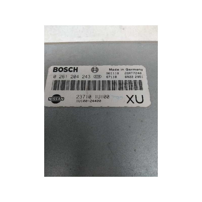 Recambio de centralita motor uce para nissan micra (k11) 1.0 16v cat referencia OEM IAM 0261204243 237101U100 XU