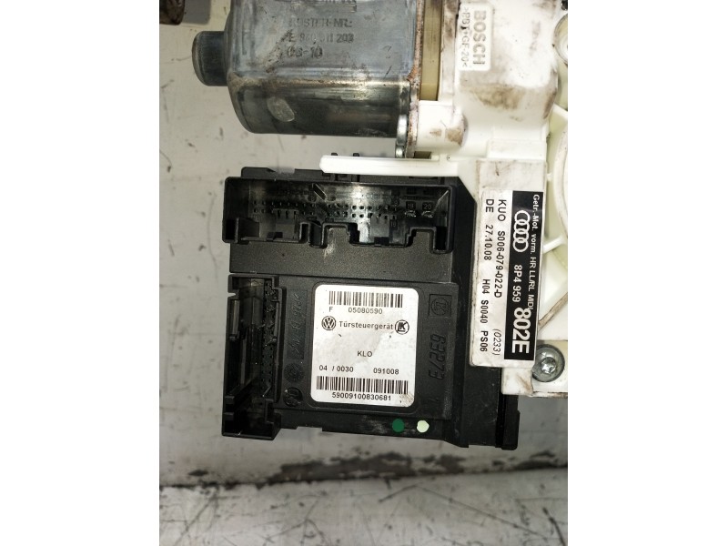 Recambio de elevalunas trasero derecho para audi a3 sportback (8pa) 1.9 tdi referencia OEM IAM 8P4867416 5P 04