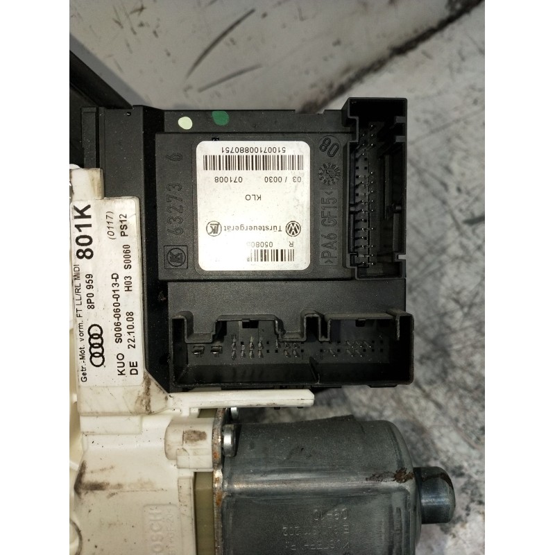 Recambio de elevalunas delantero izquierdo para audi a3 sportback (8pa) 1.9 tdi referencia OEM IAM 8P4867367 5P 04