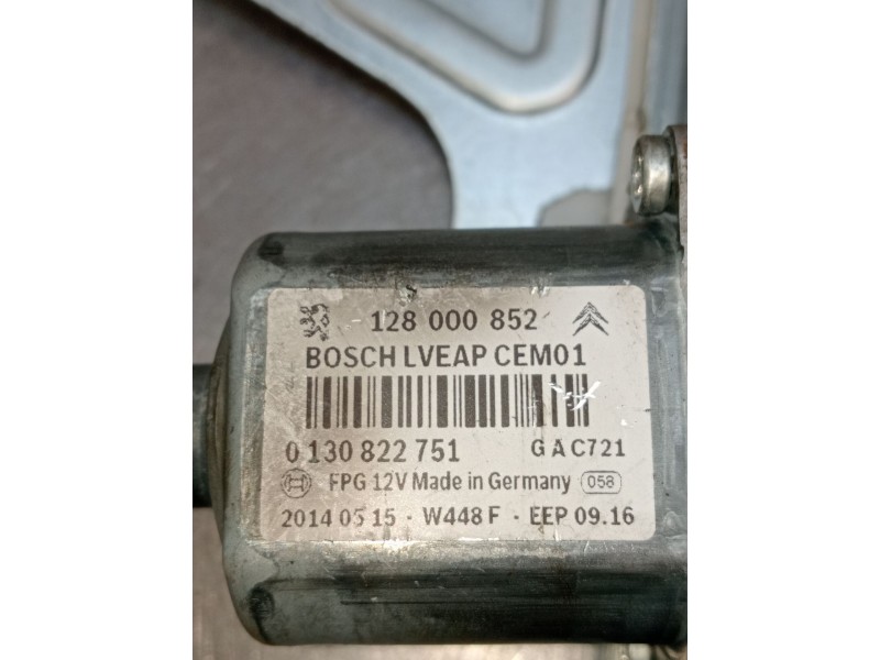 Recambio de elevalunas trasero izquierdo para citroën c5 berlina millenium referencia OEM IAM 128000852 0130822751 08