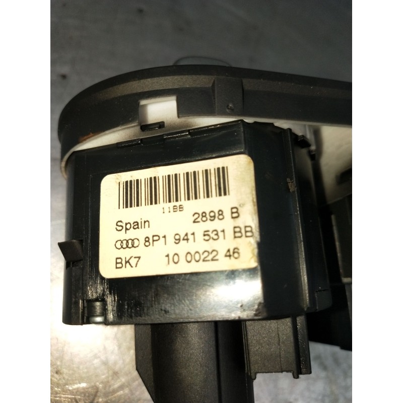 Recambio de mando luces para audi a3 sportback (8pa) 1.9 tdi referencia OEM IAM 8P1941531BB 10002246 INTERRUPTOR 04