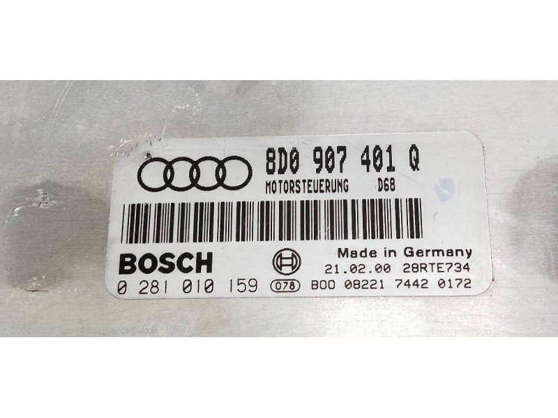 Recambio de centralita motor uce para audi a4 avant (b5) 2.5 tdi referencia OEM IAM 0281010159 8D0907401Q 