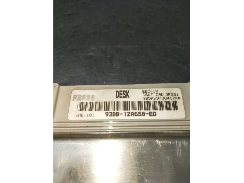 Recambio de centralita motor uce para ford mondeo berlina/familiar (fd) referencia OEM IAM 93BB12A650ED SME101 