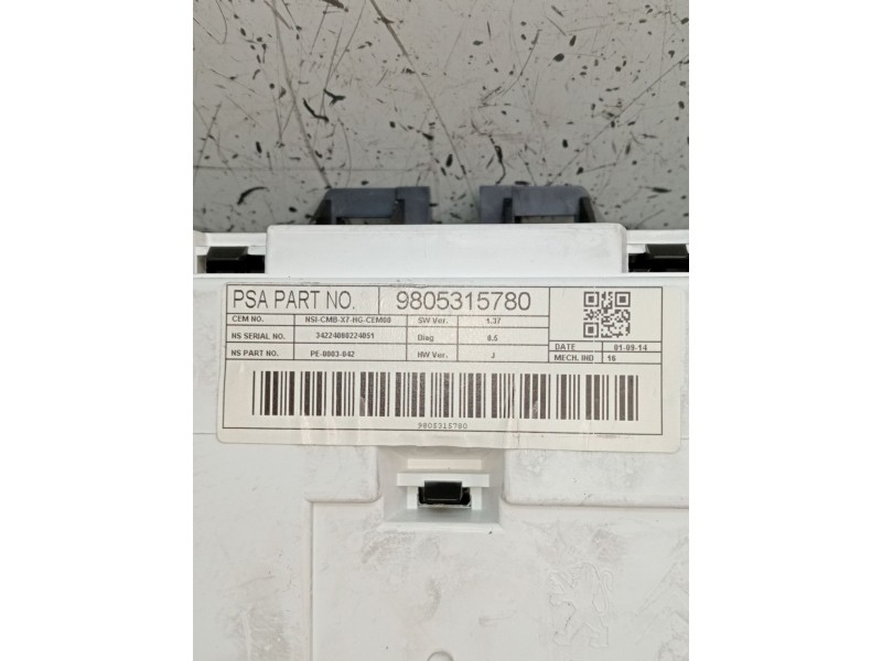 Recambio de cuadro instrumentos para citroën c5 berlina millenium referencia OEM IAM 9805315780  08