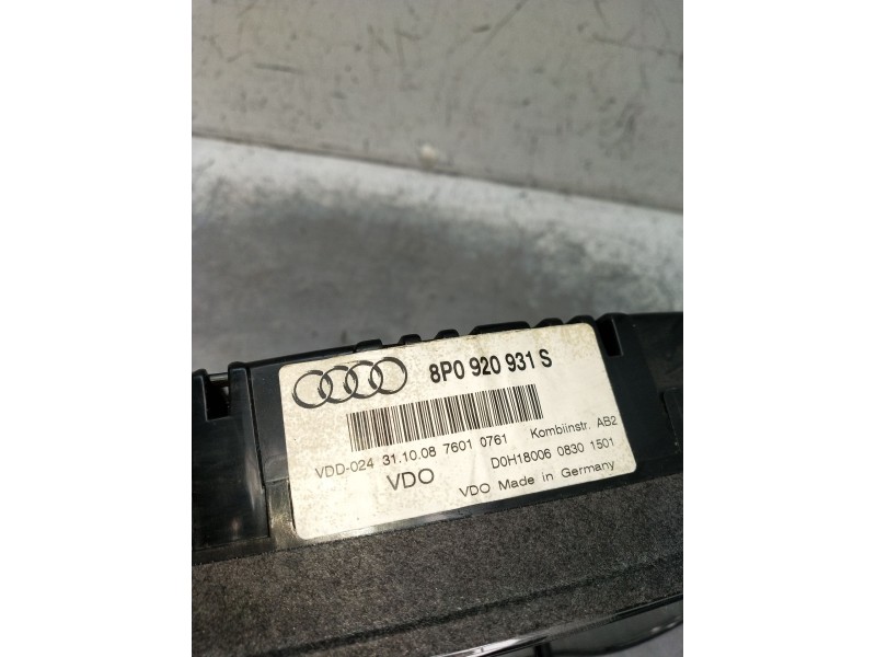 Recambio de cuadro instrumentos para audi a3 sportback (8pa) 1.9 tdi referencia OEM IAM 8P0920931S 0243110087601 04