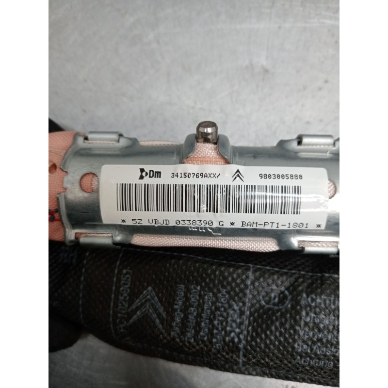 Recambio de airbag cortina delantero izquierdo para citroën c5 berlina millenium referencia OEM IAM 9803005880 34150769AXX 08