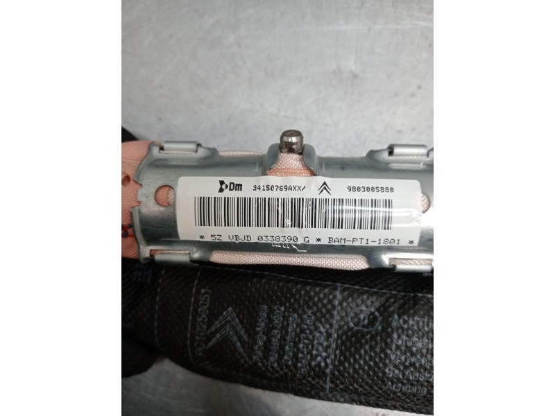 Recambio de airbag cortina delantero izquierdo para citroën c5 berlina millenium referencia OEM IAM 9803005880 34150769AXX 08