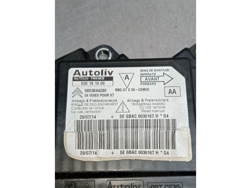 Recambio de kit airbag para citroën c5 berlina millenium referencia OEM IAM 626181000 9803844280 08
