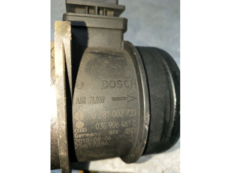 Recambio de caudalimetro para volkswagen passat cc b6 (357) 2.0 tdi referencia OEM IAM 0281002735 03G906461C 08