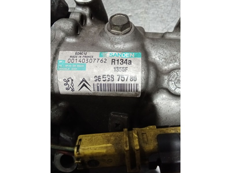 Recambio de compresor aire acondicionado para peugeot 207/207+ (wa_, wc_) 1.4 16v referencia OEM IAM 9653875780  07