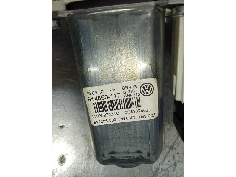 Recambio de elevalunas delantero derecho para volkswagen passat cc b6 (357) 2.0 tdi referencia OEM IAM 3C8837462J 5P 08