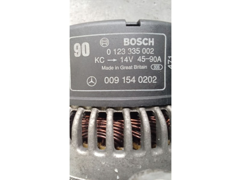 Recambio de alternador para mercedes-benz clase c (w202) c 180 (202.018) referencia OEM IAM 0091540202 0123335002 90A 93