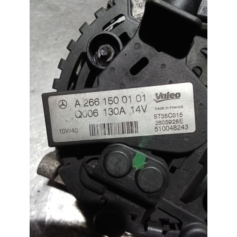 Recambio de alternador para mercedes-benz clase a (w169) a 160 (169.031, 169.331) referencia OEM IAM A2661500101 130A 