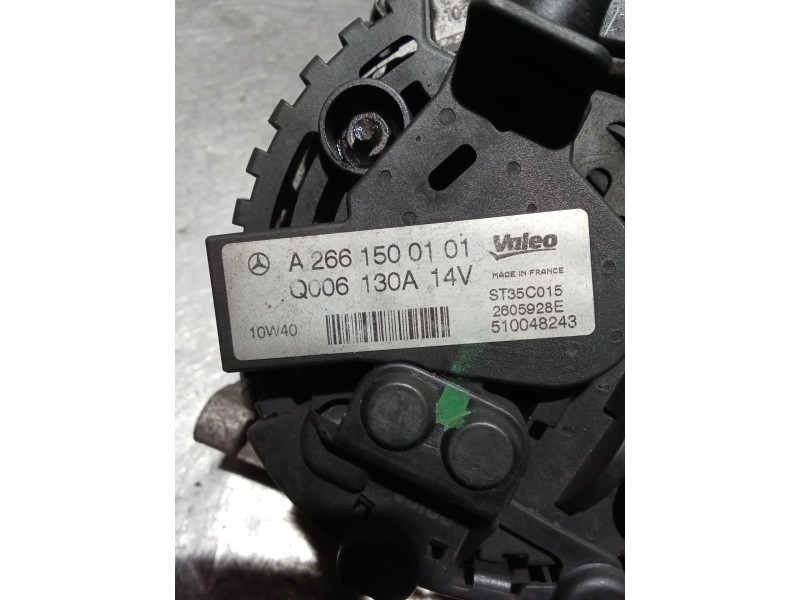 Recambio de alternador para mercedes-benz clase a (w169) a 160 (169.031, 169.331) referencia OEM IAM A2661500101 130A 