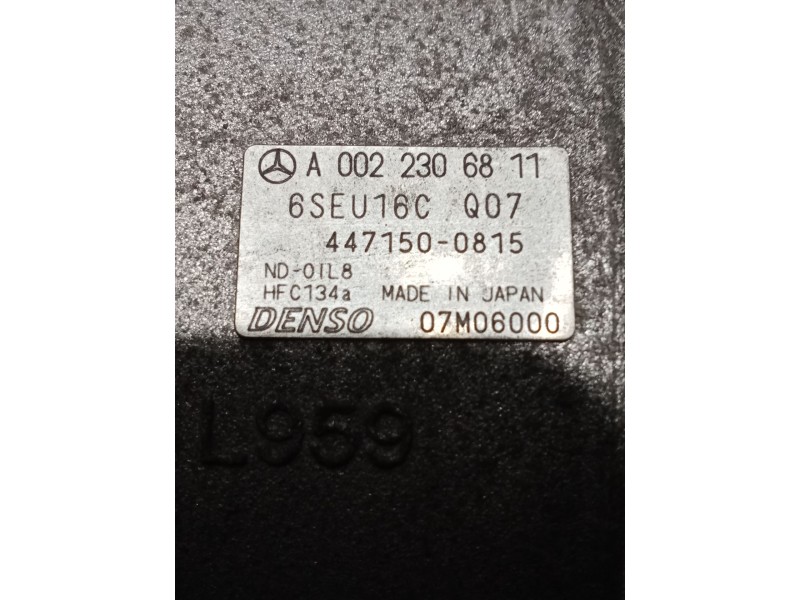 Recambio de compresor aire acondicionado para mercedes-benz clase a (w169) a 160 (169.031, 169.331) referencia OEM IAM A00223068