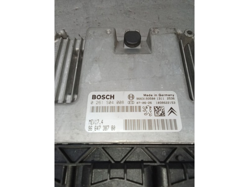 Recambio de centralita motor uce para peugeot 207/207+ (wa_, wc_) 1.4 16v referencia OEM IAM 0261S04008 9664738780 103S22153 966