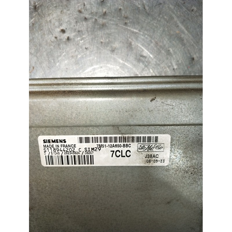 Recambio de centralita motor uce para ford focus ii (da_, hcp, dp) 1.6 ti referencia OEM IAM 7M5112A650BBC S118944202 282349824 