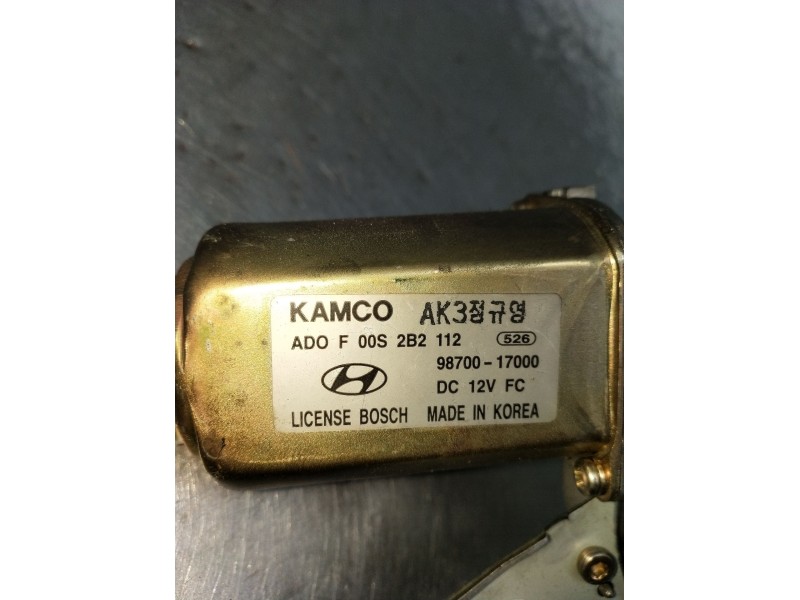Recambio de motor limpia trasero para hyundai matrix (fc) 1.5 crdi vgt referencia OEM IAM F00S2B2112 9870017000 04