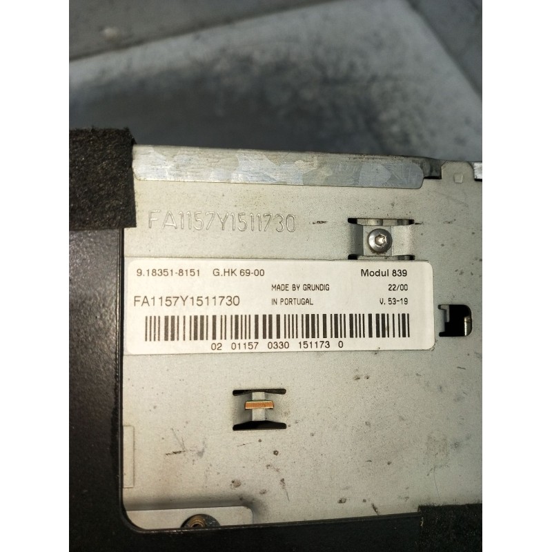 Recambio de sistema audio / radio cd para lancia lybra (839_) 1.9 jtd (839axd1a) referencia OEM IAM FA1157Y1511730 02011570330 9