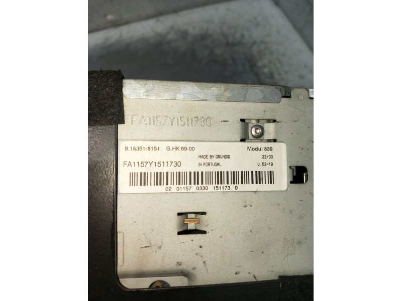 Recambio de sistema audio / radio cd para lancia lybra (839_) 1.9 jtd (839axd1a) referencia OEM IAM FA1157Y1511730 02011570330 9